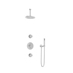 Hotbath IBS1 Buddy inbouw doucheset - staafhanddouche - 20cm hoofddouche - plafondbuis 15cm - zonder glijstang - Chroom