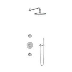 Hotbath IBS1 Buddy inbouw douchese - staafhanddouche - 25cm hoofddouchet - wandarm - zonder glijstang - Chroom