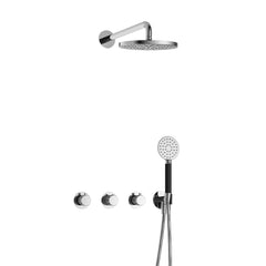 Hotbath Cobber X IBSX70 inbouw doucheset - ronde handdouche - 25cm hoofddouche - wandarm - wandhouder - Chroom