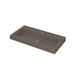 Ink Dock Wastafel Quartz met 1 kraangat - Quartz Beton - 80x40cm - 3415411