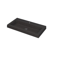 Ink Dock Wastafel Polystone met 1 kraangat - Mat Wit - 80x40 cm - 3415311