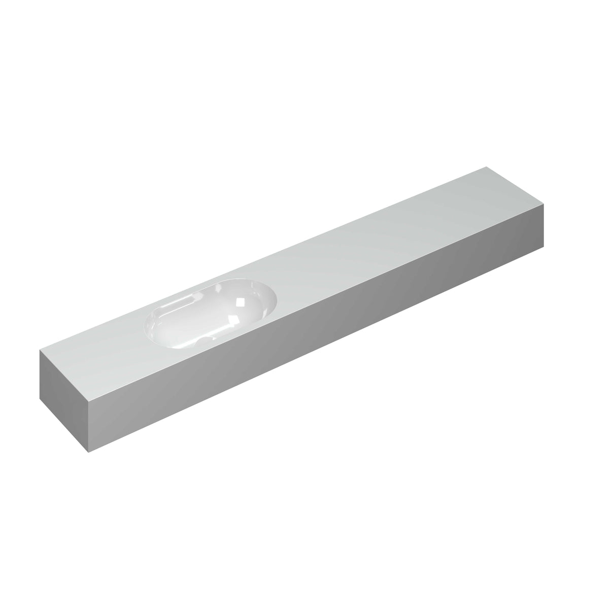 INK Nice Day Fonteinplateau - 120x20x10cm - ovale kom - inkortbaar - polystone