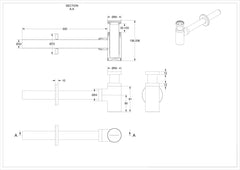 INK Versus Fonteinpack - Polystone - rechts fonteinkraan - Fontein mat wit - mat rose goud