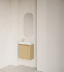 Gliss Design Iris - toiletspiegel - ovaal - 35x80cm