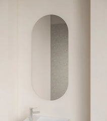 Gliss Design Iris - toiletspiegel - ovaal - 35x80cm