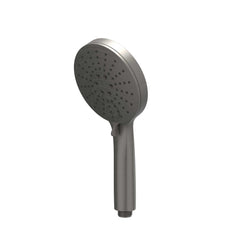 IVY Bond Regendoucheset - inbouw - 2-weg stop-omstel - 15cm plafondbuis - 20cm medium hoofddouche rond - houder met uitlaat - 150cm doucheslang - 3-standen handdouche - Geborsteld metal black PVD
