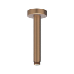 IVY Bond Regendoucheset - inbouw - 2-weg stop-omstel - 15cm plafondbuis - 25cm medium hoofddouche rond - houder met uitlaat - 150cm doucheslang - 3-standen handdouche - Geborsteld mat koper PVD