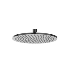 IVY Bond Rain Shower Set - built-in - 2-way stopcock/diverter - 15cm ceiling pipe - 25cm medium round overhead shower - slide bar with outlet - 150cm shower hose - stick model hand shower - Black chrome PVD