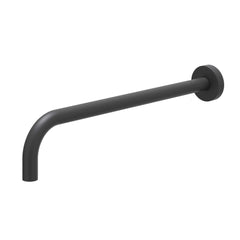 IVY Bond Regendoucheset - inbouw - 2-weg stop-omstel - 40cm wandarm - 30cm slim hoofddouche rond - houder met uitlaat - 150cm doucheslang - staafmodel handdouche - Mat zwart PED