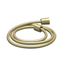 IVY Bond Rain Shower Set - built-in - symmetry - 2 shut-off valves - 15cm ceiling arm - 20cm slim overhead shower - holder with outlet - 150cm shower hose - satin spray hand shower - Brushed matt gold PVD