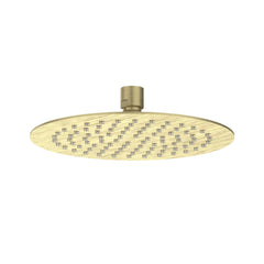 IVY Bond Rain Shower Set - built-in - symmetry - 2 shut-off valves - 15cm ceiling arm - 20cm slim overhead shower - holder with outlet - 150cm shower hose - satin spray hand shower - Brushed matt gold PVD