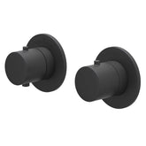 IVY Bond Regendoucheset - inbouw - symmetry - 2-weg stop-omstel - 15cm plafondbuis - 30cm medium hoofddouche - glijstang met uitlaat - 150cm doucheslang - staafmodel handdouche - Mat zwart PED
