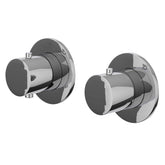 IVY Bond Rain Shower Set - built-in - symmetry - 2-way stop-diverter - 40cm wall arm - 25cm slim overhead shower - holder with outlet - 150cm shower hose - stick hand shower - Chrome