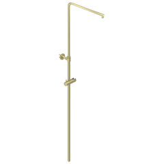 IVY Bond Rain Shower Set - exposed - 20cm medium overhead shower - stick hand shower Brushed matte gold PVD