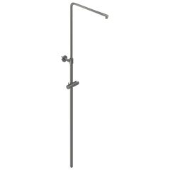 IVY Bond Regendoucheset - opbouw - 30cm slim hoofddouche - 3-standen handdouche - Geborsteld metal black PVD