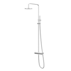 IVY Concord Regendoucheset - opbouw - 25cm medium hoofddouche - staafmodel handdouche - RVS316 - geborsteld