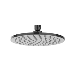 IVY Pact Regendoucheset - inbouw - 2-weg stop-omstel - 15cm plafondbuis - 20cm medium hoofddouche rond - houder met uitlaat - 150cm doucheslang - staafmodel handdouche - Zwart chroom PVD