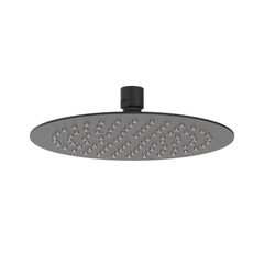 IVY Pact Regendoucheset - inbouw - 2-weg stop-omstel - 15cm plafondbuis - 20cm slim hoofddouche rond - houder met uitlaat - 150cm doucheslang - 3-standen handdouche - Mat zwart PED