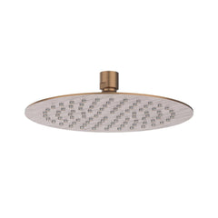 IVY Pact Regendoucheset - inbouw - 2-weg stop-omstel - 15cm plafondbuis - 20cm slim hoofddouche rond - houder met uitlaat - 150cm doucheslang - satin spray handdouche - Geborsteld mat koper PVD