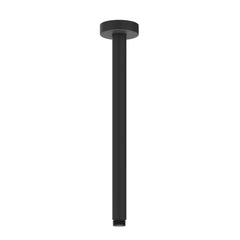 IVY Pact Regendoucheset - inbouw - 2-weg stop-omstel - 30cm plafondbuis - 20cm medium hoofddouche rond - houder met uitlaat - 150cm doucheslang - staafmodel handdouche - Mat zwart PED