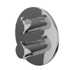 IVY Pact Regendoucheset - inbouw - 2-weg stop-omstel - 30cm plafondbuis - 30cm slim hoofddouche rond - glijstang met uitlaat - 150cm doucheslang - satin spray handdouche - Chroom