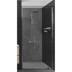 IVY Pact Regendoucheset - opbouw - 20cm slim hoofddouche - 3-standen handdouche - Chroom