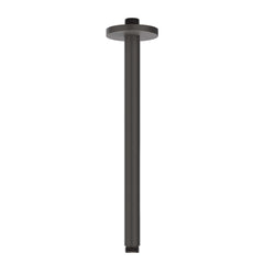 IVY Tribe Regendoucheset - inbouw - 2-weg stop-omstel - 30cm plafondbuis - 25cm medium hoofddouche rond - houder met uitlaat - 150cm doucheslang - staafmodel handdouche - RVS316 - geborsteld carbon black PVD