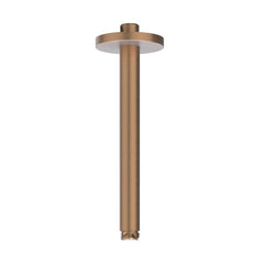 IVY Tribe Regendoucheset - inbouw - symmetry - 2 stopkranen - 20cm plafondbuis - 25cm medium hoofddouche - glijstang met uitlaat - 150cm doucheslang - staafmodel handdouche - RVS316 - geborsteld mat koper PVD