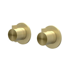 IVY Concord Regendoucheset - inbouw - symmetry - 2-weg stop-omstel - 20cm plafondbuis - 30cm medium hoofddouche - glijstang met uitlaat - 150cm doucheslang - staafmodel handdouche - RVS316 - geborsteld mat goud PVD