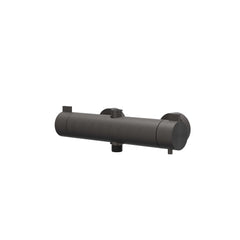IVY Tribe Rain Shower Set - exposed - 30cm medium overhead shower - stick hand shower - SS316 - brushed carbon black PVD