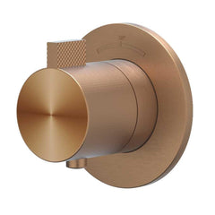 IVY TribeAfbouwdeel - voor Inbouwthermostaat - symmetry - rond rozet - RVS316