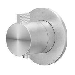 IVY TribeAfbouwdeel - voor Inbouwthermostaat - symmetry - rond rozet - RVS316