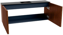 JOYA 100cm toiletmeubel kleur Ruby. Wastafel FAYE positie Midden 1 kraangat kleur Urban.