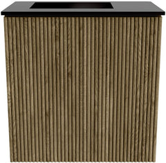 JOYA 40cm toiletmeubel kleur Dusk. Wastafel FAYE positie Links Zonder kraangat kleur Urban