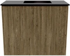 JOYA 50cm toiletmeubel kleur Dusk. Wastafel FAYE positie Rechts Zonder kraangat kleur Urban.