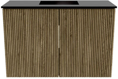 JOYA 60cm toiletmeubel kleur Dusk. Wastafel FAYE positie Midden Zonder kraangat kleur Urban.