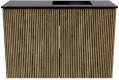 JOYA 60cm toiletmeubel kleur Dusk. Wastafel FAYE positie Rechts 1 kraangat kleur Urban.