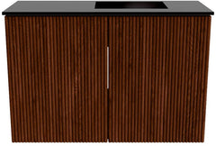 JOYA 60cm toiletmeubel kleur Ruby. Wastafel FAYE positie Rechts 1 kraangat kleur Urban.