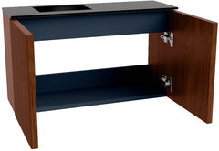 JOYA 70cm toiletmeubel kleur Ruby. Wastafel FAYE positie Links 1 kraangat kleur Urban.