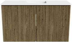 JOYA 70cm toiletmeubel kleur Dusk. Wastafel FAYE positie Midden 1 kraangat kleur Talc.