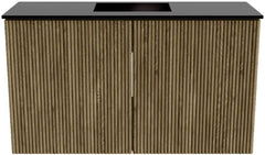 JOYA 70cm toiletmeubel kleur Dusk. Wastafel FAYE positie Midden 1 kraangat kleur Urban.