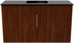 JOYA 70cm toiletmeubel kleur Ruby. Wastafel FAYE positie Midden 1 kraangat kleur Urban.