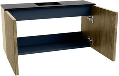 JOYA 80cm toiletmeubel kleur Dusk. Wastafel FAYE positie Midden 1 kraangat kleur Urban.