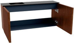 JOYA 90cm toiletmeubel kleur Ruby. Wastafel FAYE positie Links 1 kraangat kleur Urban.