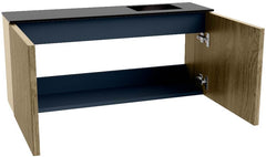 JOYA 90cm toiletmeubel kleur Dusk. Wastafel FAYE positie Rechts Zonder kraangat kleur Urban.