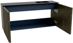 JOYA 90cm toiletmeubel kleur Shadow. Wastafel FAYE positie Rechts 1 kraangat kleur Urban.