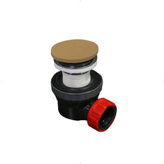 MONDIAZ Ruimte besparende click sifon 6,7cm hoog Solid surface rond Oro