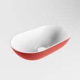 MONDIAZ POOLE solid surface opzetkom kleur Fire | Talc. Afmeting 30x18x8cm