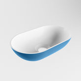 MONDIAZ POOLE solid surface opzetkom kleur Jeans | Talc. Afmeting 30x18x8cm