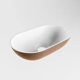 MONDIAZ POOLE solid surface opzetkom kleur Rust | Talc. Afmeting 30x18x8cm